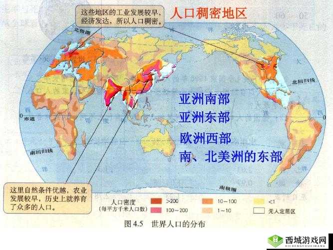 亚洲、欧洲、美洲人口分布对比分析